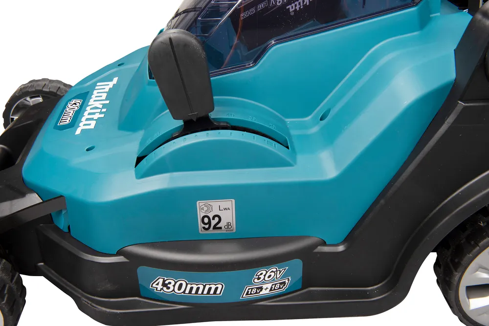 Makita akumulinė vejapjovė DLM432Z, be akumuliatoriaus ir įkroviklio
