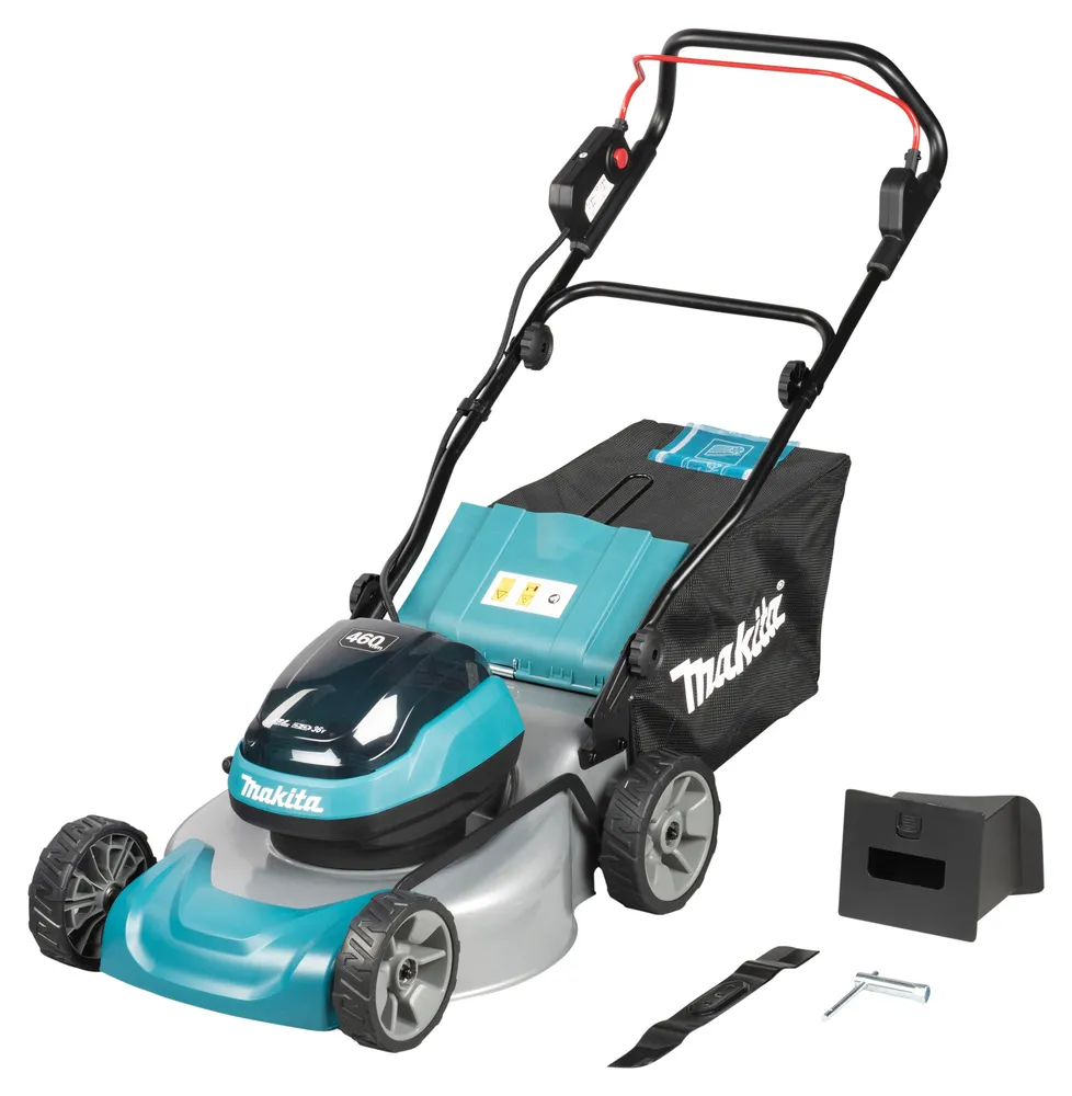 Makita cordless lawnmower DLM466ZX, without battery and charger