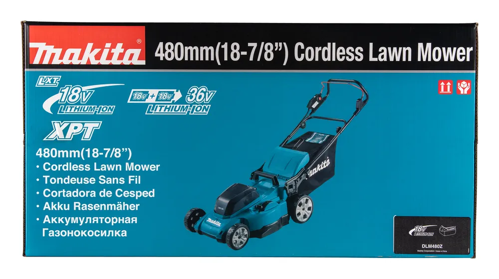 Makita cordless lawnmower DLM480Z, without battery and charger