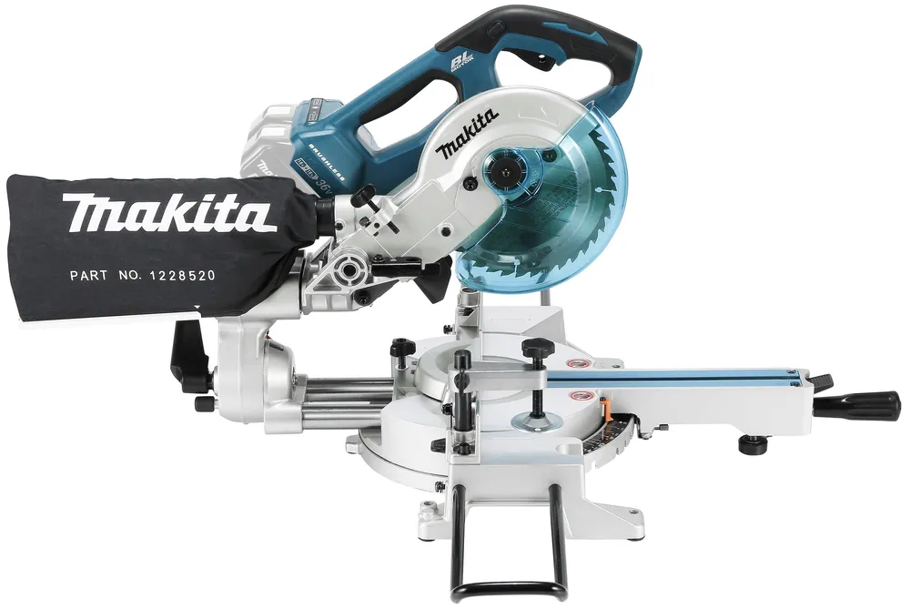 Makita ar akumulatoru atdalīšanas un leņķa zāģis DLS714NZ, bez akumulatora un lādētāja