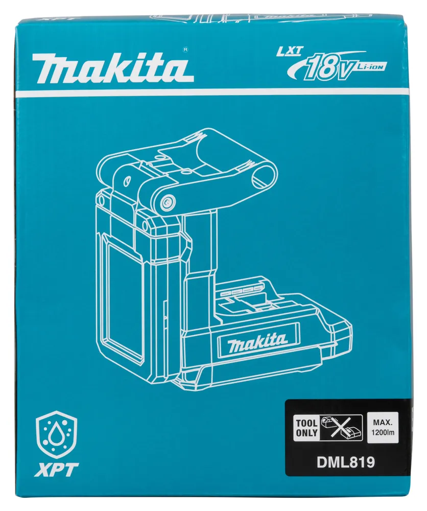 Makita cordless lamp DML819, without battery and charger