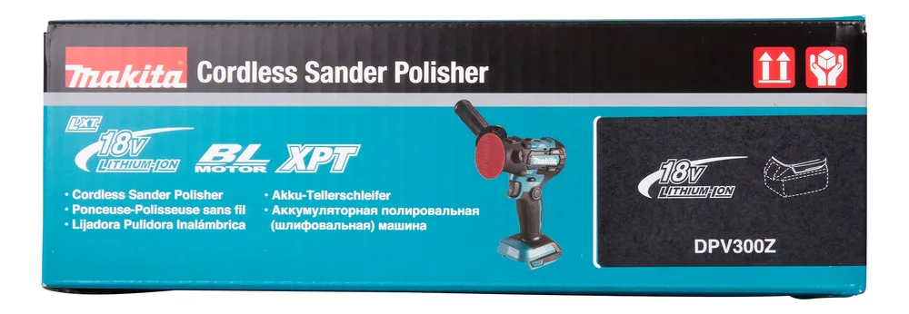 "Makita" akumuliatorinis šlifuoklis-poliruoklis DPV300Z, be akumuliatoriaus ir įkroviklio