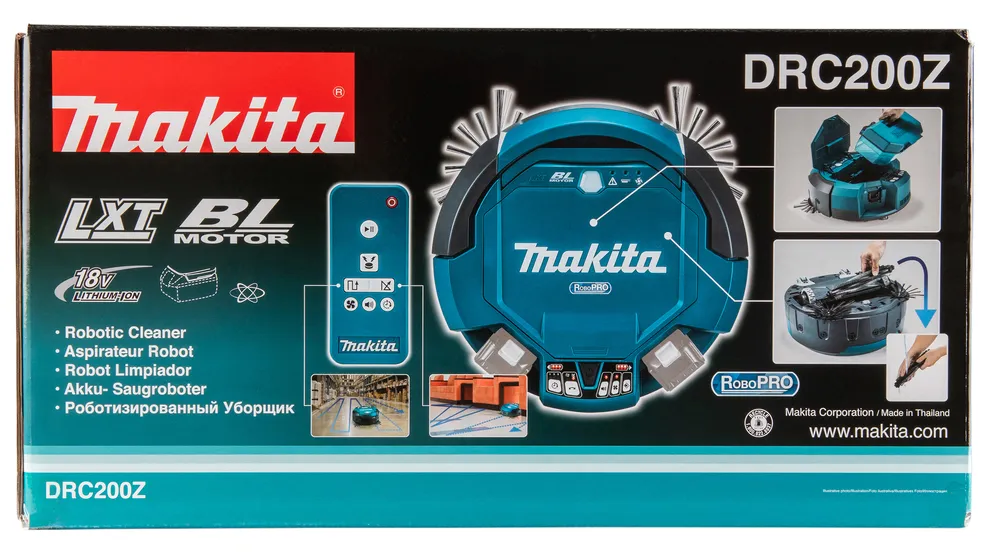 Makita robot vacuum cleaner DRC200Z, without battery and charger