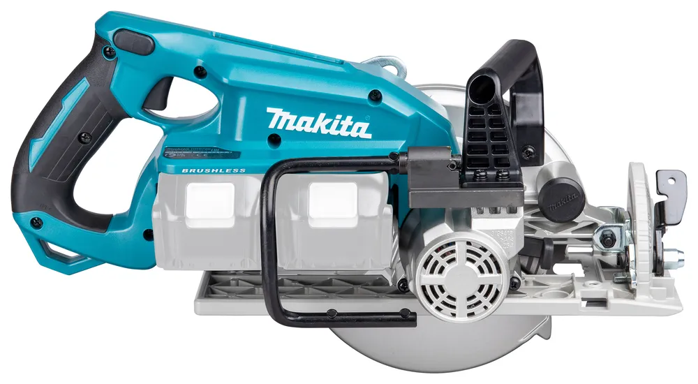 Pildil on Makita akuketassaag DRS780Z, millel on sinine korpus, mustad käepidemed ja saetera.