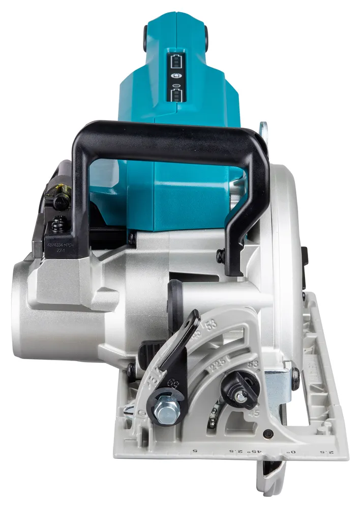 Pildil on Makita akuketassaag DRS780Z, millel on silmatorkav türkiissinine ja hõbedane värvikombinatsioon ning näha on ka...