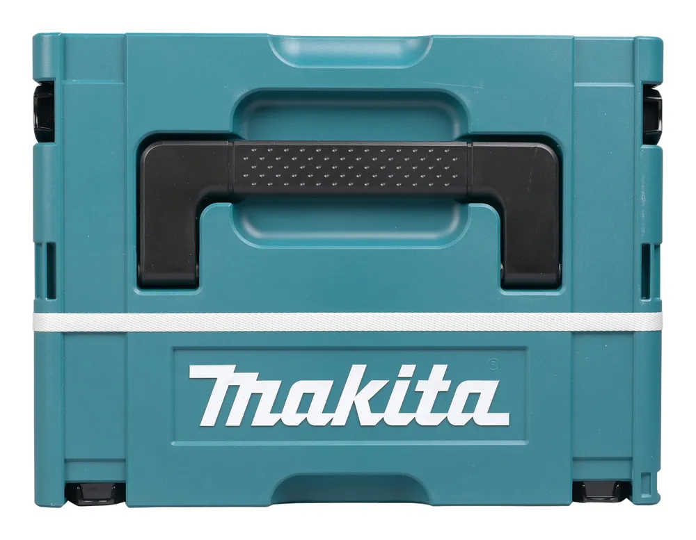 Pildil on kujutatud Makita akuga ülafreesi/servafreesi DRT50ZJX5 hoiukohver, mis on valmistatud vastupidavast...