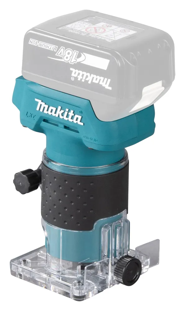 Makita akumulatora augšējais frēze/malu frēze DRT52Z, bez akumulatora un lādētāja