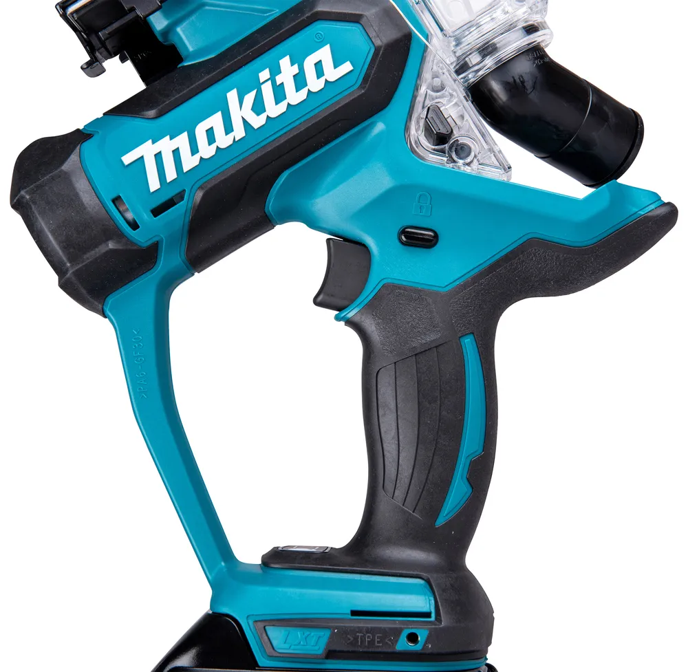 Pildil on näha Makita akukipsplaadi lõikur DSD180Z, ilma aku ja laadijata.