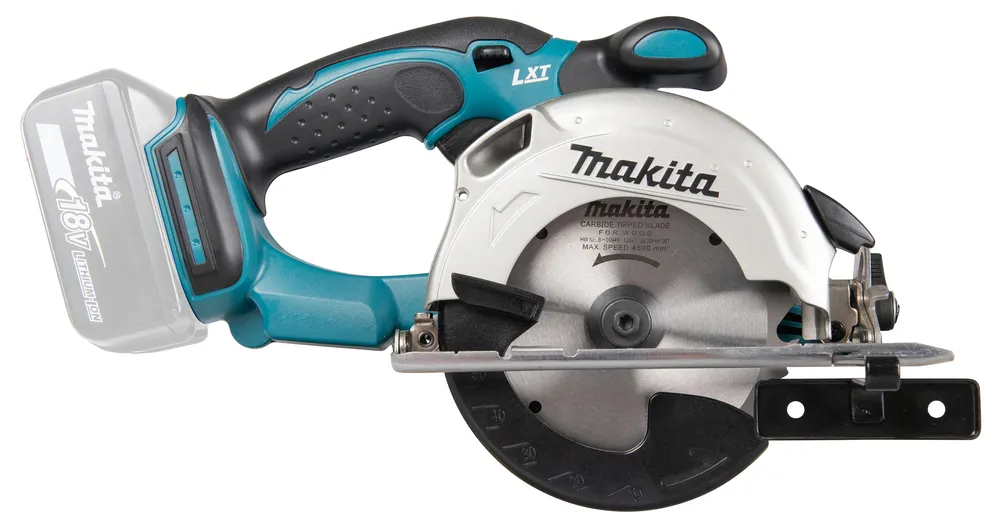 Pildil on Makita akuketassaag DSS501Z, millel on Makita logo ja see näitab sae korpust koos saekettaga.