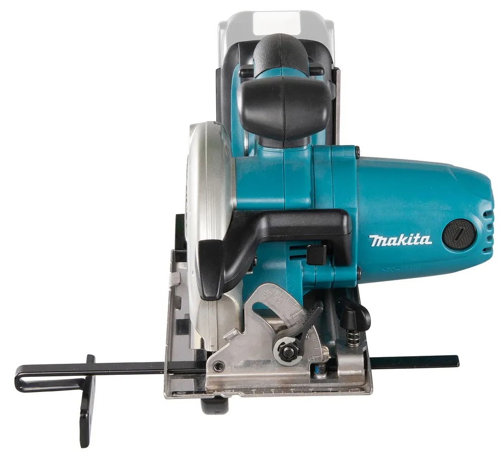 Pildil on Makita akuketassaag DSS501Z, mis on ilma aku ja laadijata, näidates seadme detailset küljepilti.