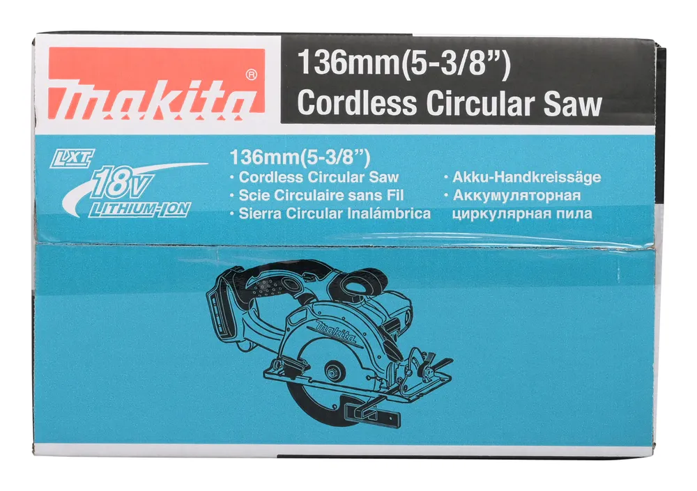 Pildil on Makita akuketassaagi DSS501Z karp, mille peal on näha ketassae kujutis ja kirjeldus.