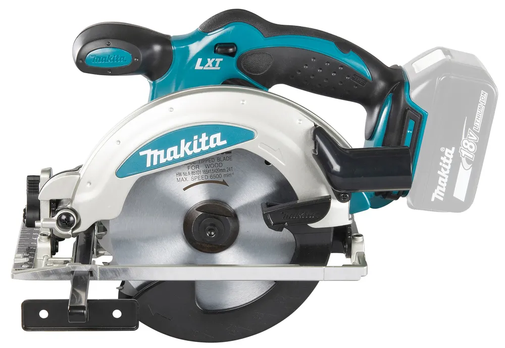 Pildil on Makita akuketassaag DSS610Z, millel on Makita logo ja saetera.