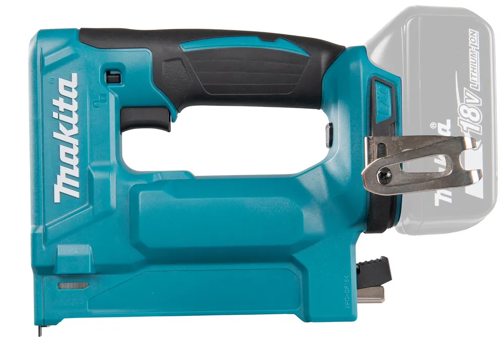 Pildil on Makita DST112Z akuklambrilööja, mida toidab 18V Li-ion aku.