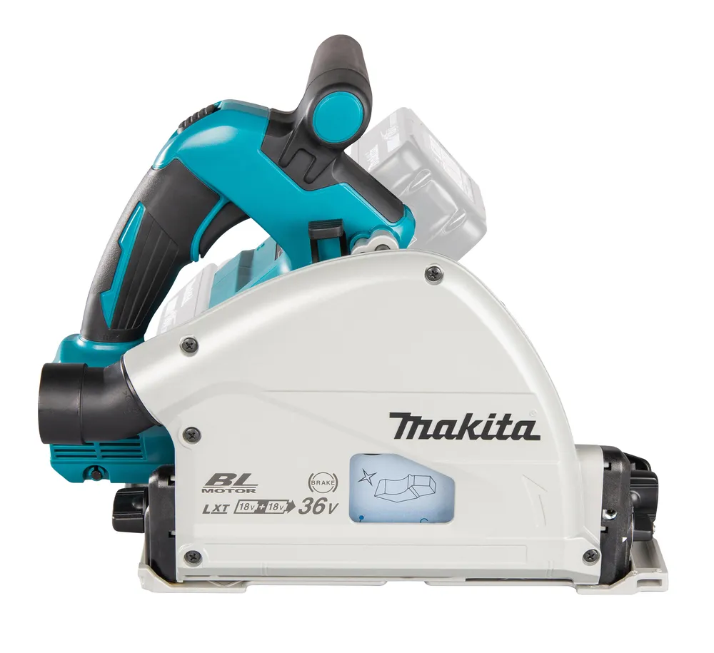 Pildil on Makita akuketassaag DSP601ZJU, mis on valge ja türkiissinise värviga.