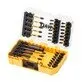 Pildil on avatud 32-osaline DeWalt FLEXTORQ löökotsakute komplekt DT70743T, mis sisaldab erinevaid otsakuid ja on...