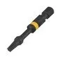 Pildil on must DeWalt Impact Torsion TX x 50 mm löökotsak, millel on kollane rõngas.