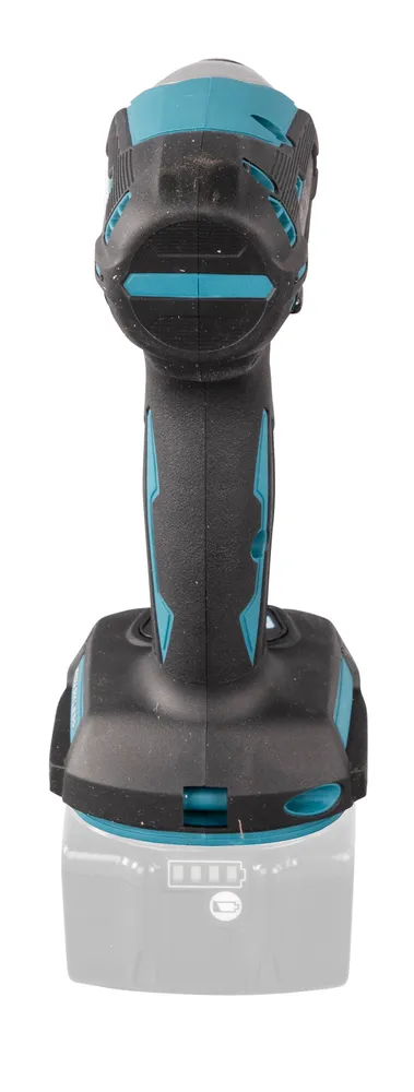 Pildil on Makita akulöökkruvikeeraja DTD157Z, ilma aku ja laadijata, näidates seadme musta ja türkiisivärvi disaini.