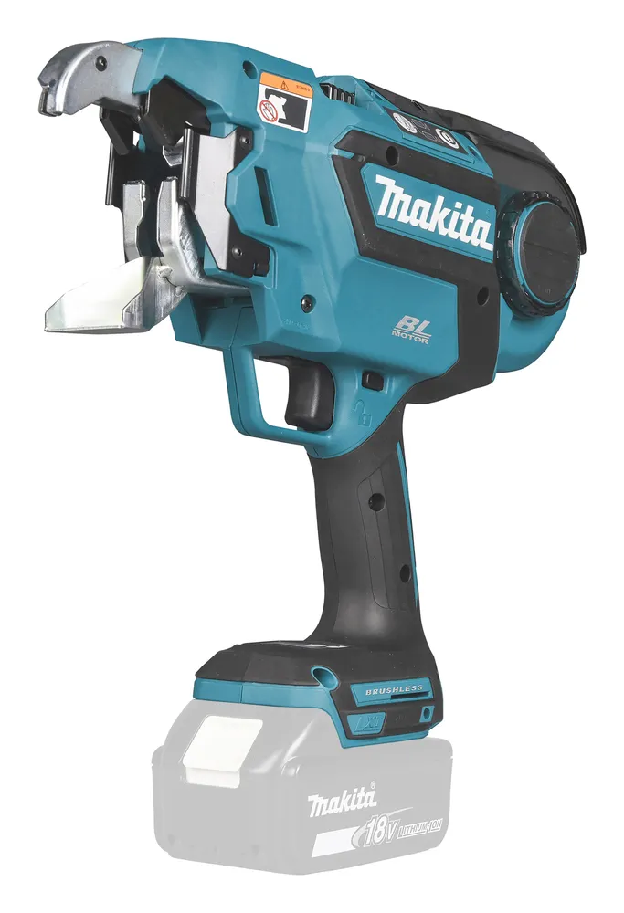 Pildil on Makita akuarmatuurisiduja DTR181ZJ, millel on sinine ja must korpus ning allpool Makita 18V aku.