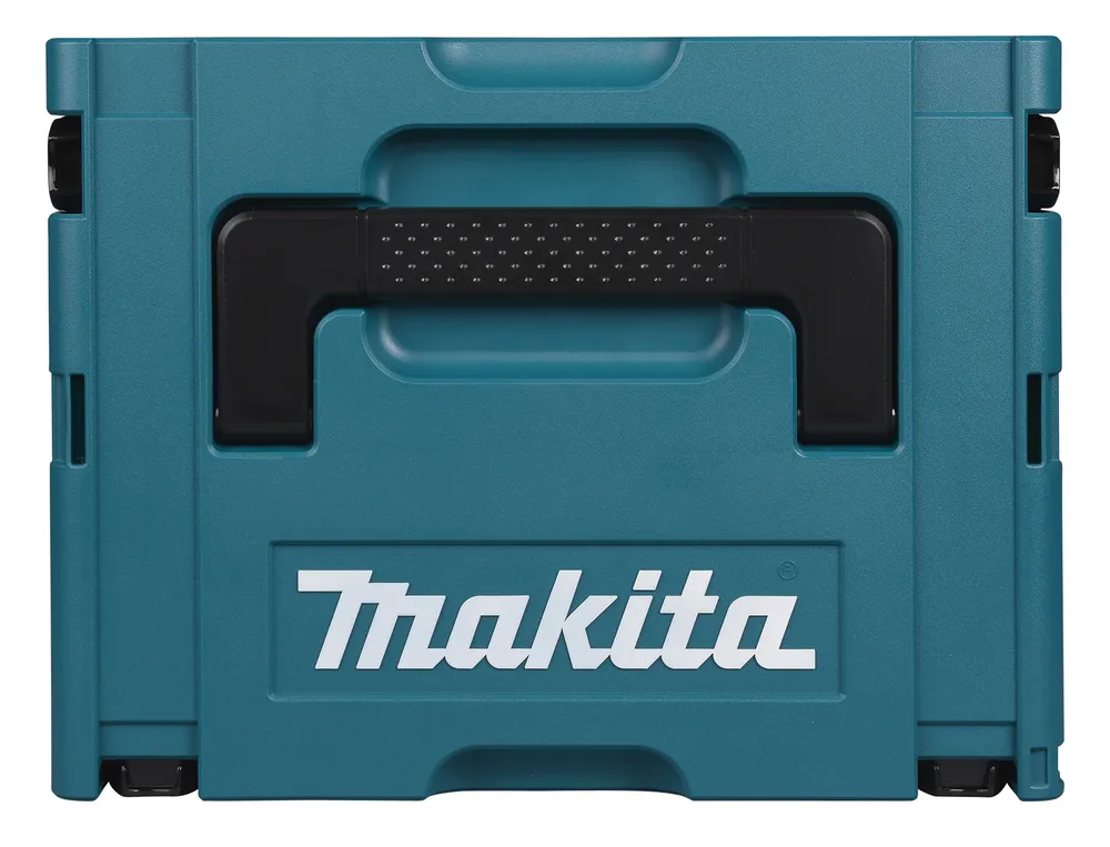 Pildil on näha Makita akutoitel akuarmatuurisiduja DTR181ZJ, mis on kujutatud tumerohelises karbis musta sangaga.