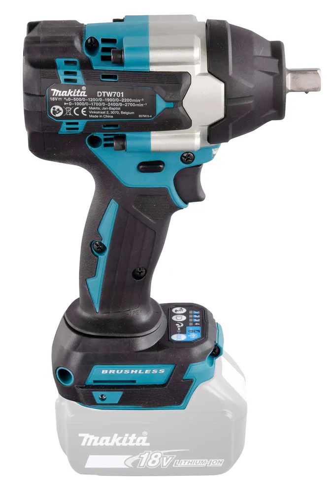 Makita cordless impact wrench DTW701Z, without battery and charger