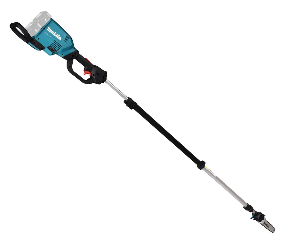 Pildil on Makita akutoitel teleskoop-oksasaag DUA301Z, mis on valge tausta vastas.