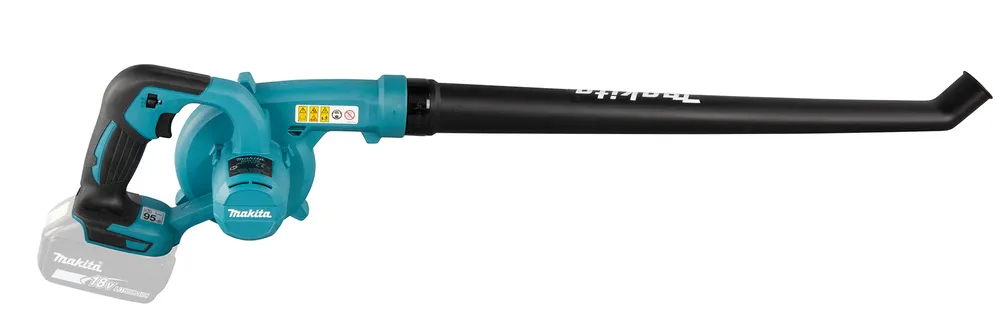 Pildil on Makita akupuhur DUB186ZX1, mis on esitatud ilma aku ja laadijata, näidates selle sinist ja musta disaini koos...