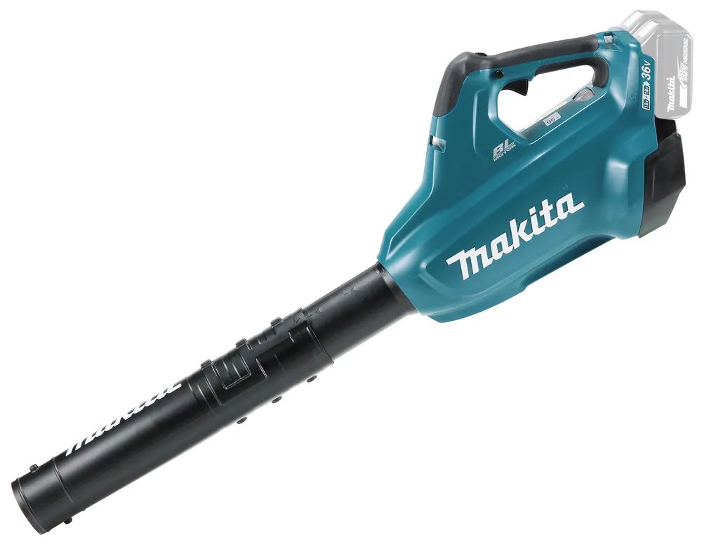Pildil on Makita akupuhur DUB362Z, mis on turvaliselt valmistatud ergonoomilisest disainist ja kvaliteetsest materjalist.