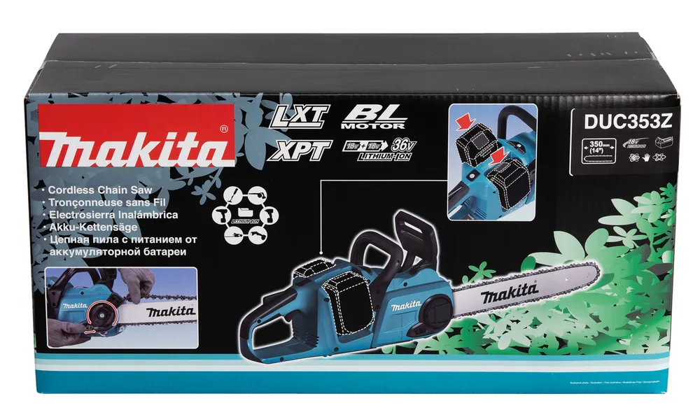 Makita akukettsaag DUC353Z, ilma aku ja laadijata