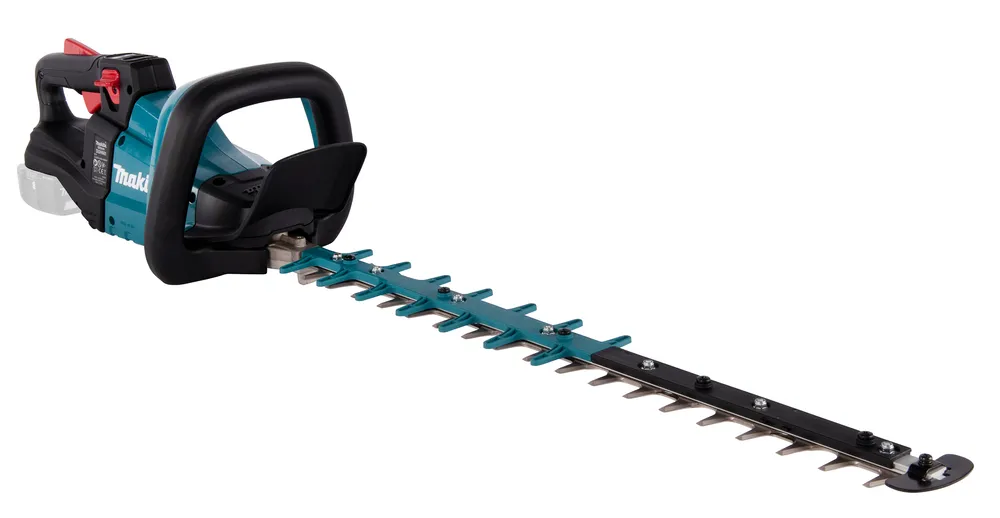 Pildil on Makita akuhekilõikur DUH601Z, mis on ilma aku ja laadijata, nähtavana on rohelise värviga lõiketerad, musta...