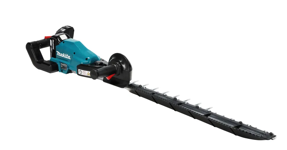 Pildil on Makita akuhekilõikur DUH754SZ, mis on ilma aku ja laadijata, nähtavana täies pikkuses ja valgel taustal.