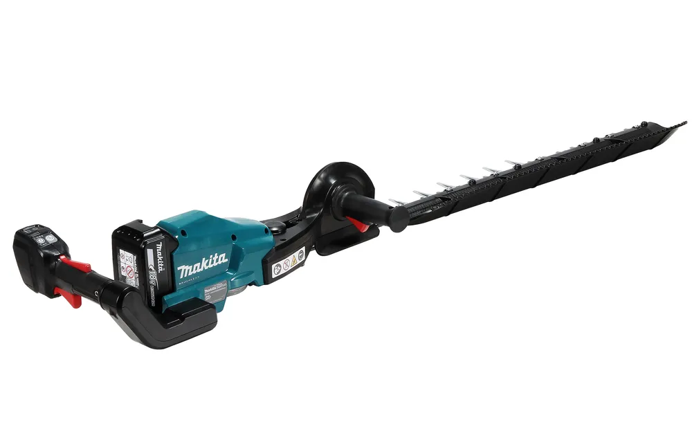 Pildil on Makita akuhekilõikur DUH754SZ, mis on ilma aku ja laadijata, nähtavana on seadme korpus, lõiketerad ja käepidemed.