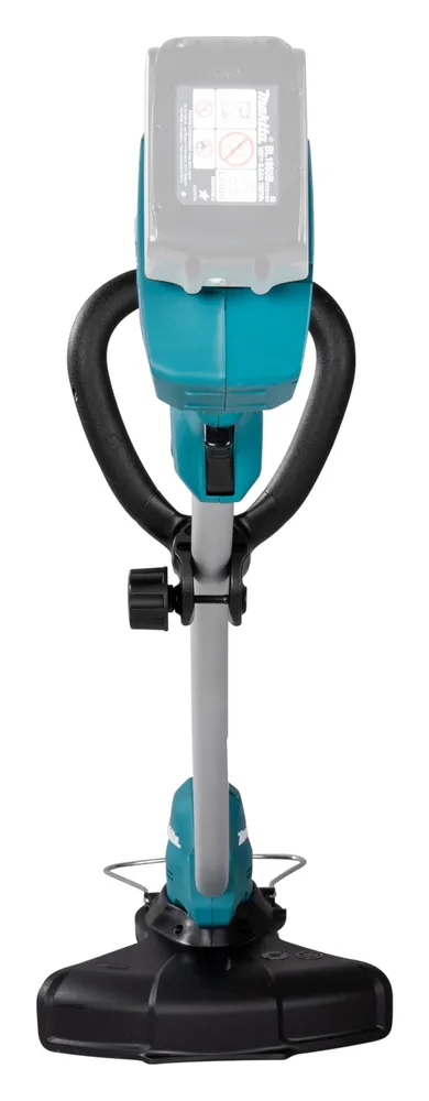 Pildil on näha Makita akutrimmer DUR189Z, mis on eraldiseisev seade, millel on reguleeritav käepide ja mootoriosa, mille...