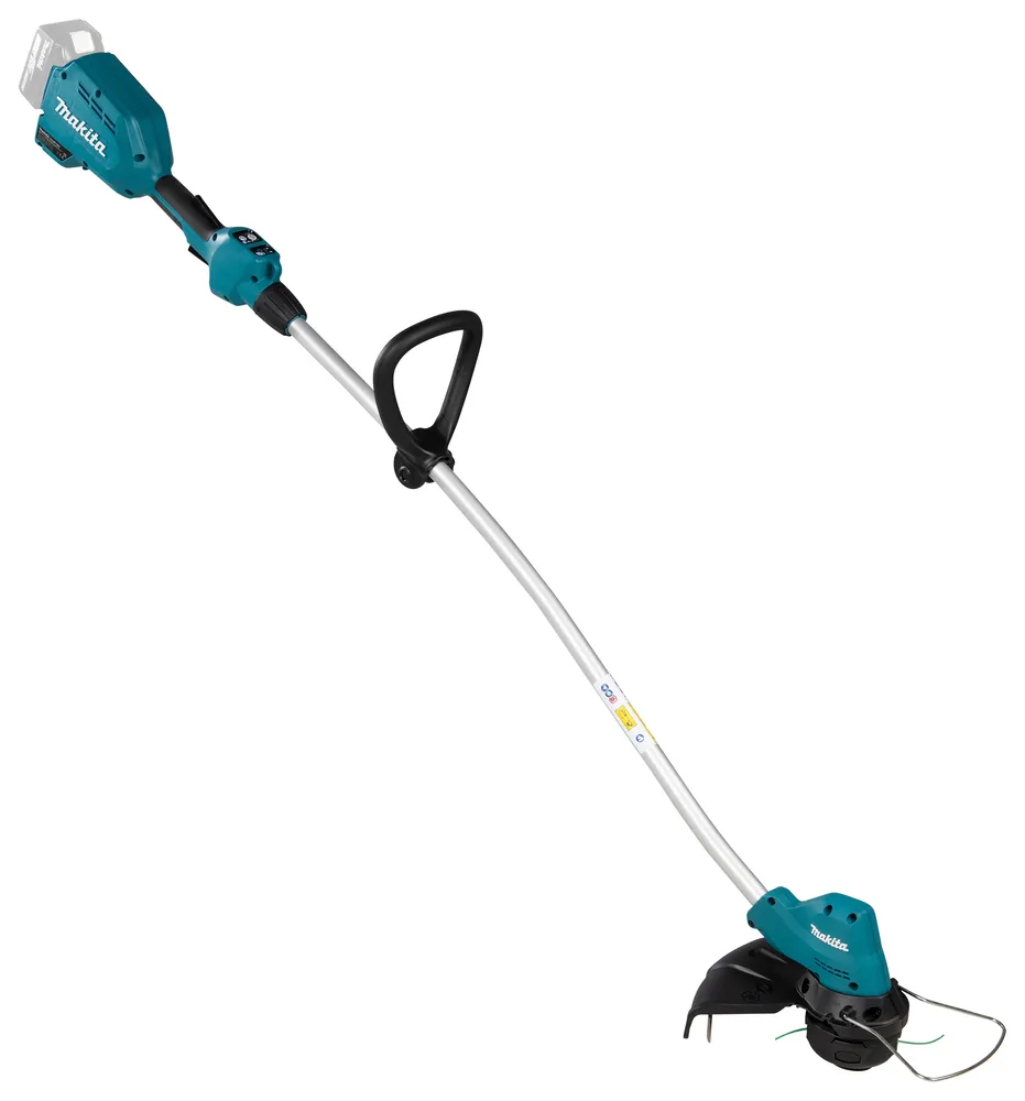 Pildil on Makita akutrimmer DUR189Z ilma aku ja laadijata, mis on kujutatud valgel taustal.