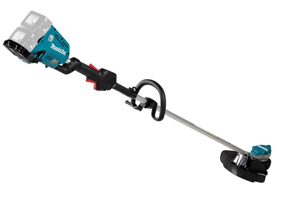 Pildil on Makita akutrimmer DUR368LZ, mida kujutatakse valgel taustal.
