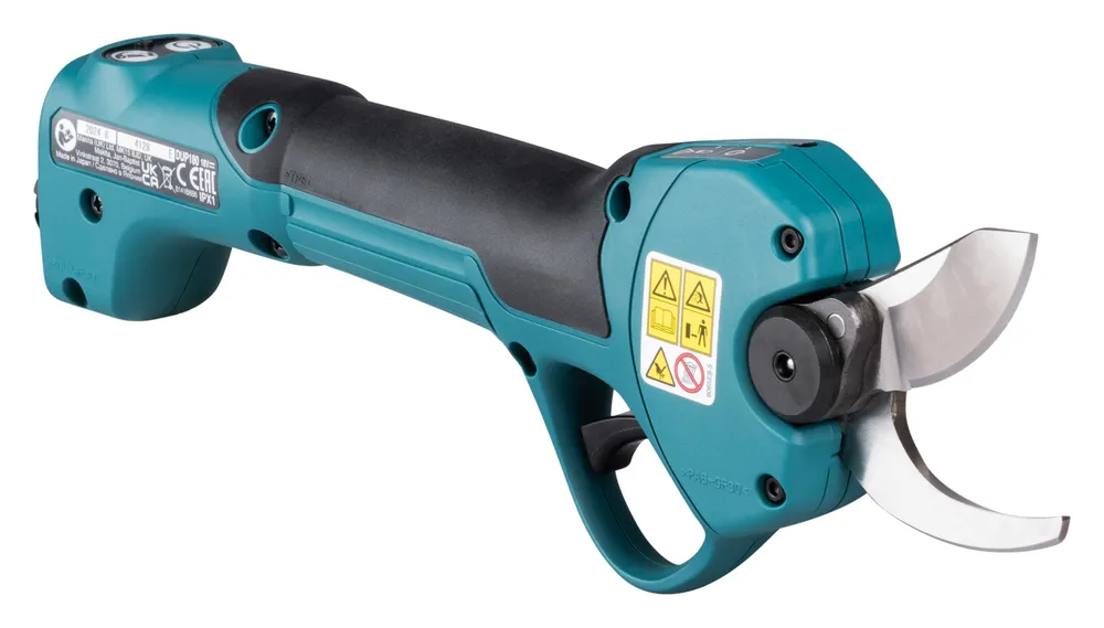 Pildil on Makita akuga oksakäärid DUP180Z, mis on valmistatud Jaapanis.