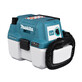 Pildil on Makita akuga vee- ja tolmuimeja DVC750LZX3, mis on sinise ja valge värvi.