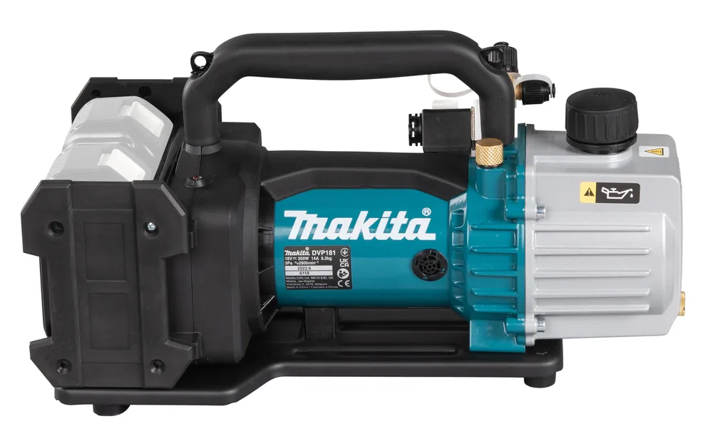 Pildil on Makita akutoitel vaakumpump DVP181ZK.