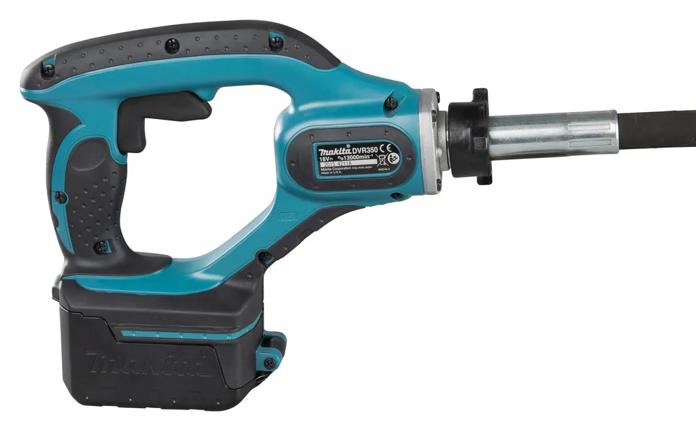 Pildil on Makita akubetoonivibraator DVR350Z, mis on ilma aku ja laadijata.