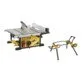 Pildil on kollane DeWalt DWE7492 saepink koos eraldi saealusega DWE74911.