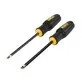 Pildil on DeWalt DWHT65100-0 lammutuskruvikeerajate komplekt, mis koosneb kahest erineva otsaga kruvikeerajast.