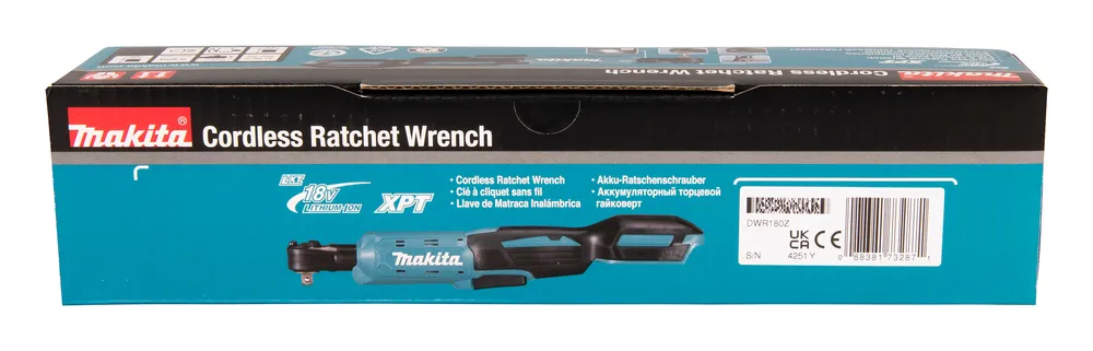 Аккумуляторный гаечный ключ Makita DWR180Z, без аккумулятора и зарядного устройства