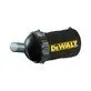 Pildil on musta värvi DeWalt DCP580 akuhöövlile mõeldud tolmukott, millel on kollane DeWalt logo.