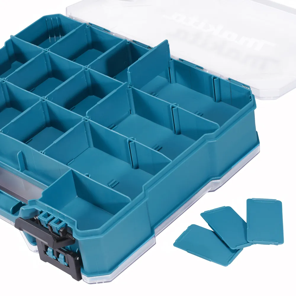 Pildil on Makita otsakute komplekt IMPACT BLACK 100-osaline, mis on karbis koos läbipaistva kaanega.