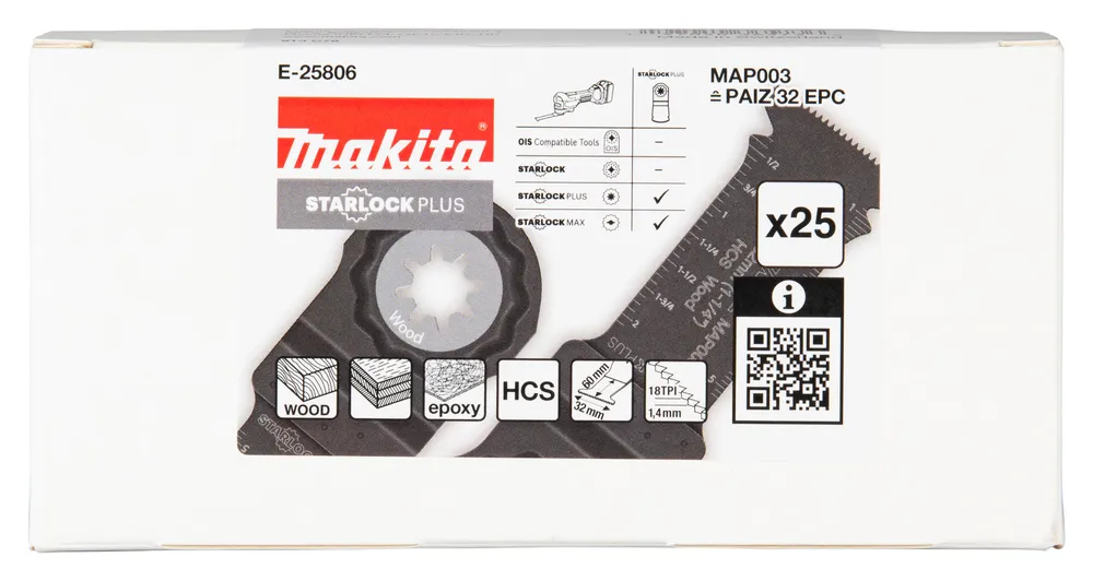 Makita plunge saw blade 32 mm HCS MAP003 25 pcs