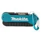 Pildil on Makita otsakute komplekt, mis on kinnitatud karabiiniga.