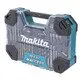 Pildil on Makita tarvikute komplekt MACCESS kohvris, mis sisaldab erinevaid puure ja otsikuid.