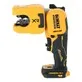 Pildil on DeWalt akutoitel vasktorulõikur DCE154N, mis on kollakas-musta värvi tööriist, millel on selgelt nähtav "DeWalt...