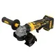 Pildil on näha DeWalt DCG404N akunurklihvija, mis on musta ja kollast värvi tööriist, millel on küljel käepide ja turvakate.