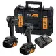 Pildil on DeWalt Combokit DCK2224MP2T McLaren F1 Team Special Edition komplekt, mis sisaldab kahte lööklihasüsteemi...