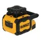 Pildil on näha kollane DeWalt pöördlaser DCLE05211R, mis on tööriistade kaubamärk.